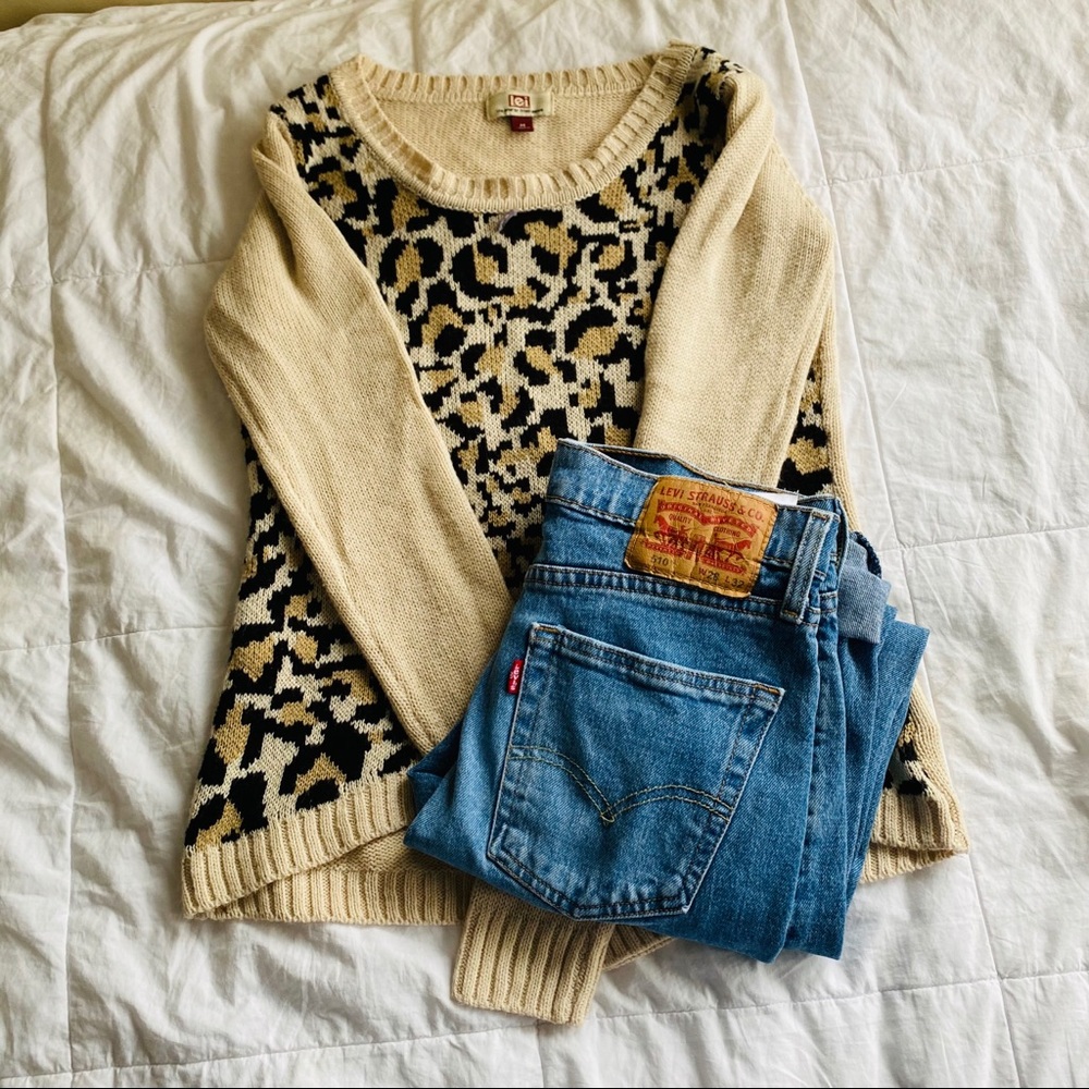 Cheetah print sweater